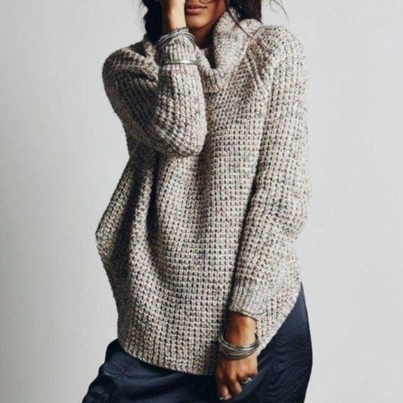 Free People XS Dylan Tweed Sweater - Picture 1 of 6